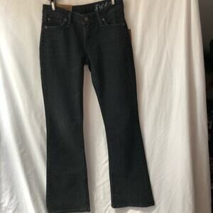 NWT DNA Denim Black Forbidden Flare Leg Jeans P